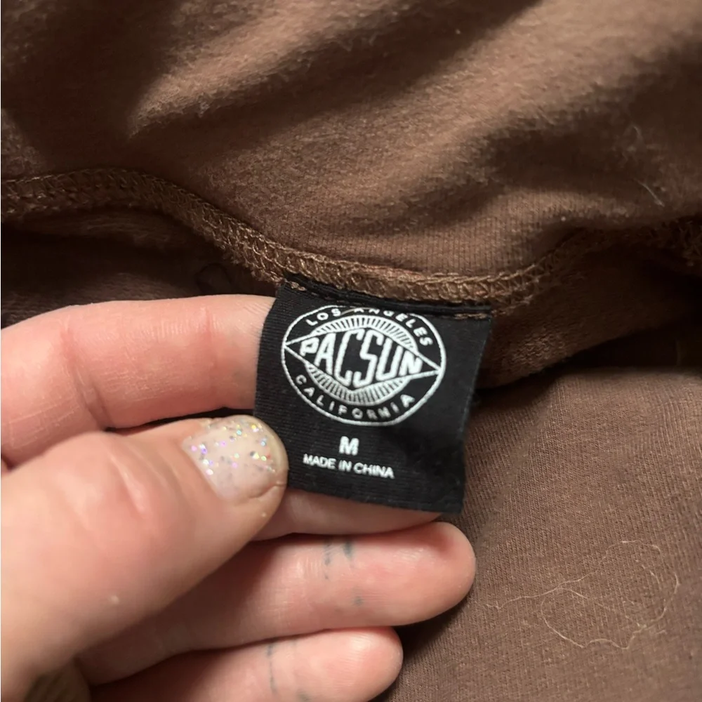 PacSun Chocolate Brown Flare Pants - Picture 3 of 5